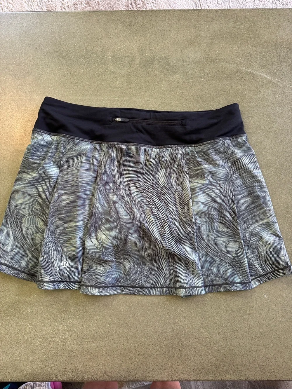Lululemon pace rival skirt II dandy digie multi black